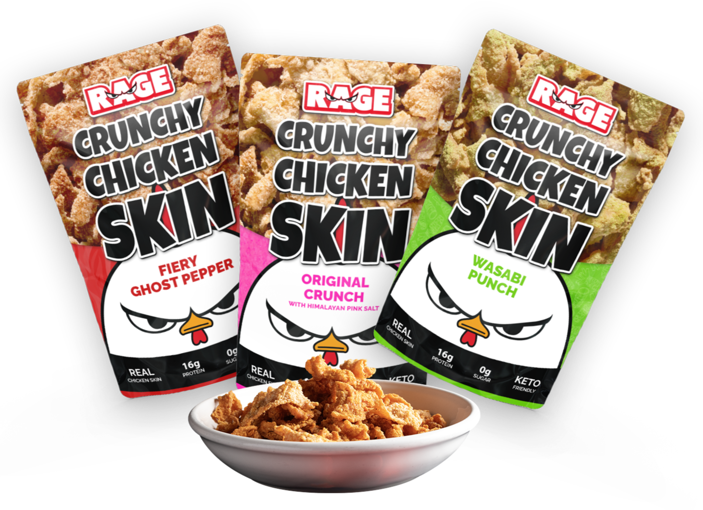 Original Crunch Crispy Chicken Skin (with Himalayan Pink Salt)