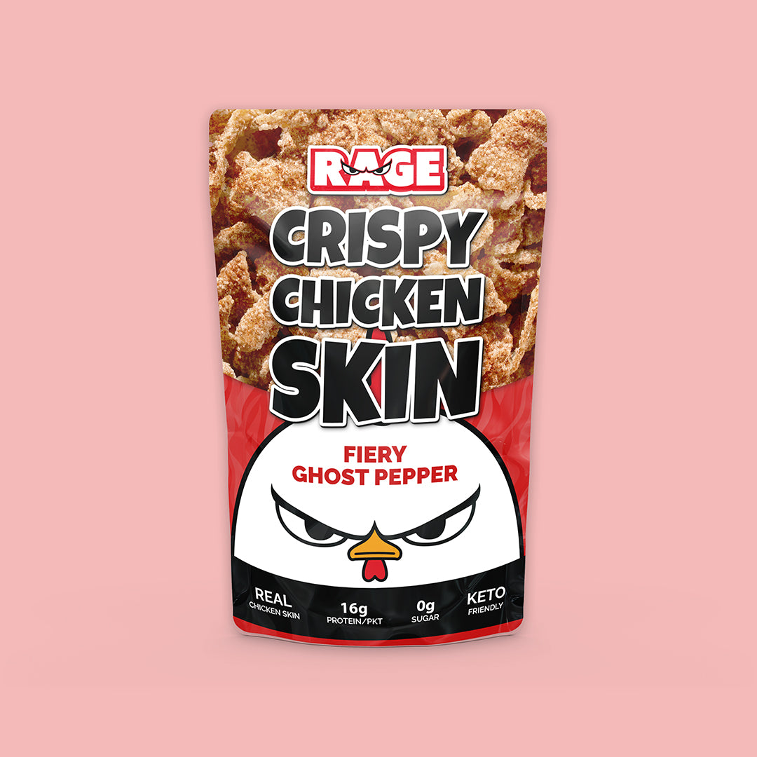 Fiery Ghost Pepper Crispy Chicken Skin